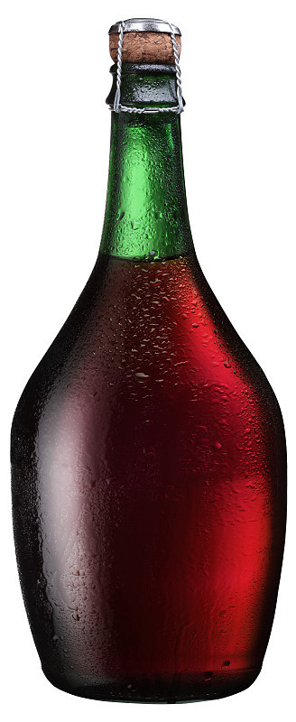 起泡酒瓶。