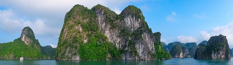越南、东南亚下龙湾全景