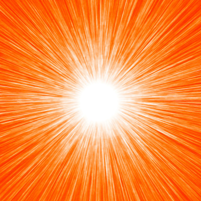Bright sunlight radiant background