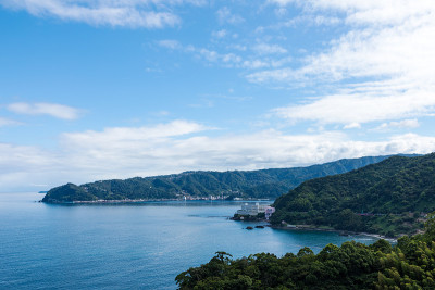 从热海市山看东水的一面