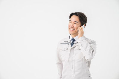 中年建筑工人，电话