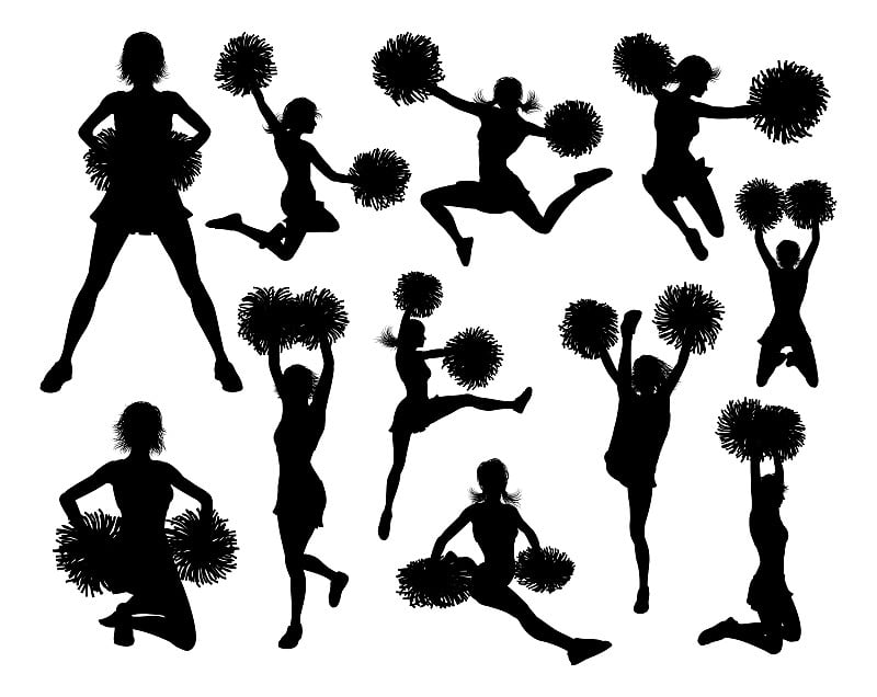 Cheerleader Silhouettes