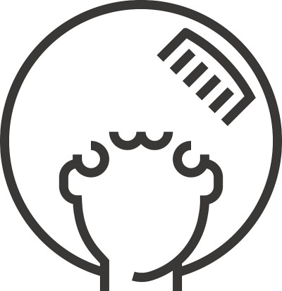黑人的头发图标