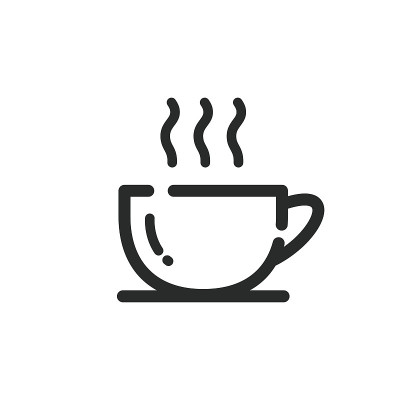 咖啡杯图标矢量标志插图