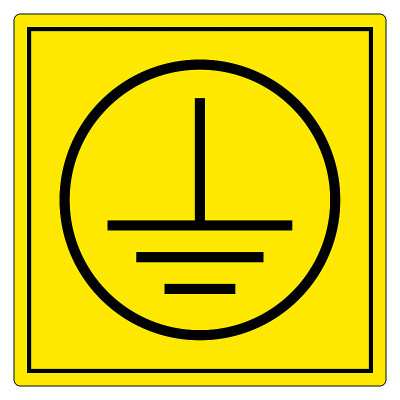 Protective Earth Ground Symbol Sign, Vector Illust