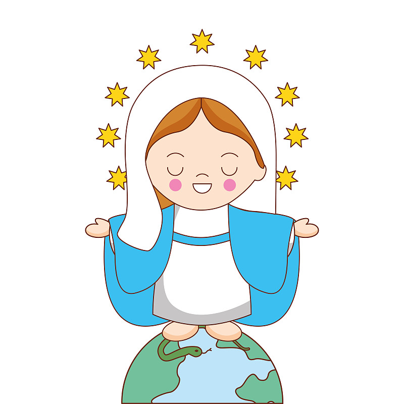 holy mary cartoon