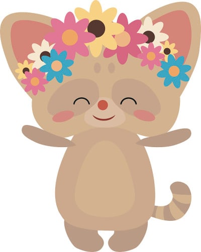 可爱的小花猫