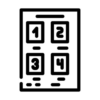 故事板视频生产线图标矢量插图