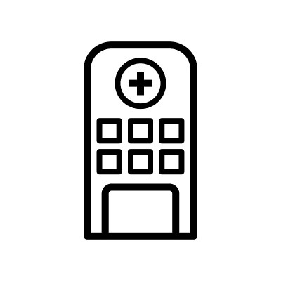 医院图标矢量设计插图