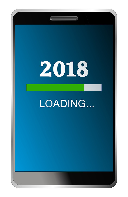 2018年新年加载智能手机