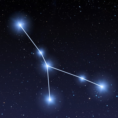 星空中的巨蟹座图