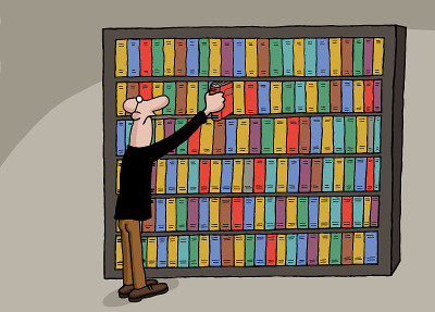 图书图书馆漫画
