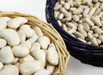 法国菜豆配法国白芸豆或菜豆