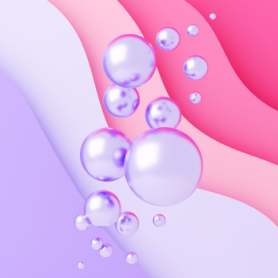 抽象的球体的三维插图反对一个波浪纹理