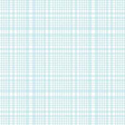 Sky blue Glen Plaid Tartan Seamless Pattern