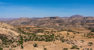 埃塞俄比亚北部Tigray Gheralta的景观。