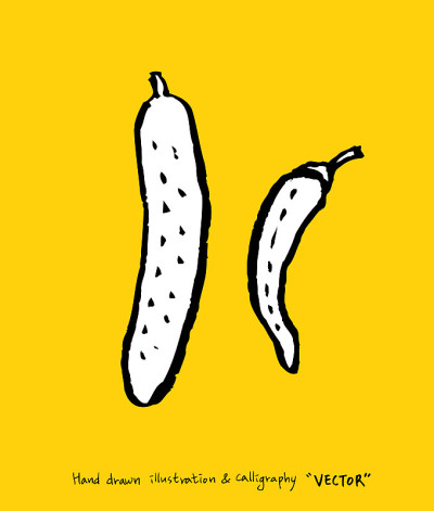 食品菜单插图