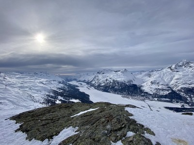 从Giand ' Alva, Skiarea Corvatsch/Furtschellas，恩加丁，