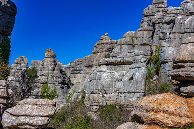 El Torcal de Antequera, Andalusia, Spain，在Antequer