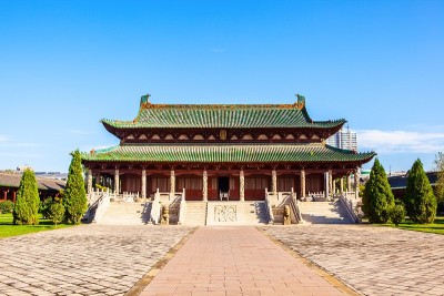 榆次古城风光。孔庙(祠)大厅