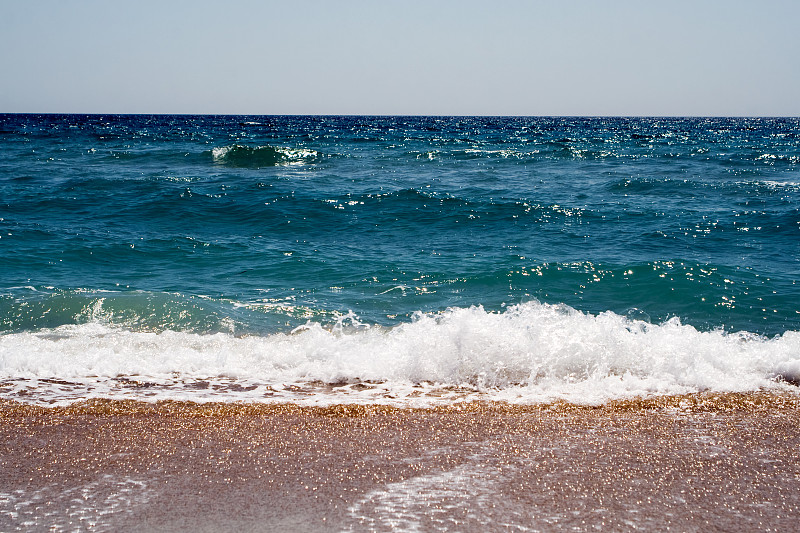 黑海海岸的波浪