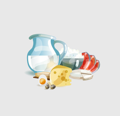 健康食品。天然有机产品。乳制品