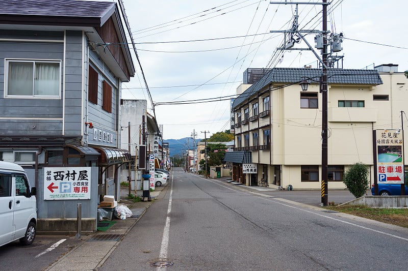 日本福岛的中泽温泉镇