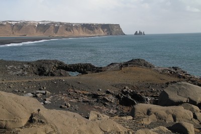 冰岛的黑沙滩，Dyrhólaey