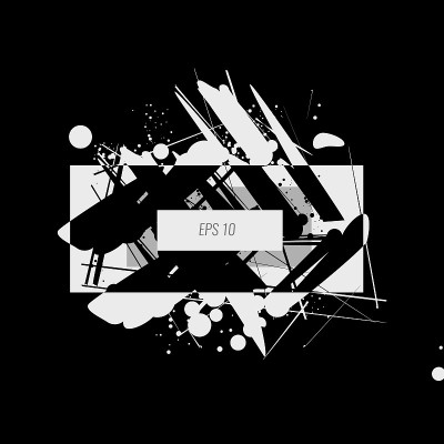 斑点和刮痕是灰色和黑色eps10插图向量