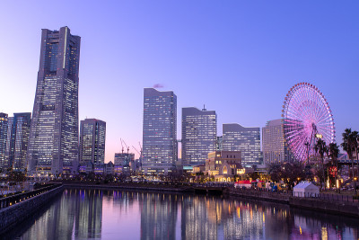 横滨美丽的夜景