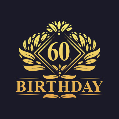 60周年华诞标志，奢华金华诞60周年庆典。