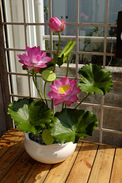 人造花，粘土莲花花