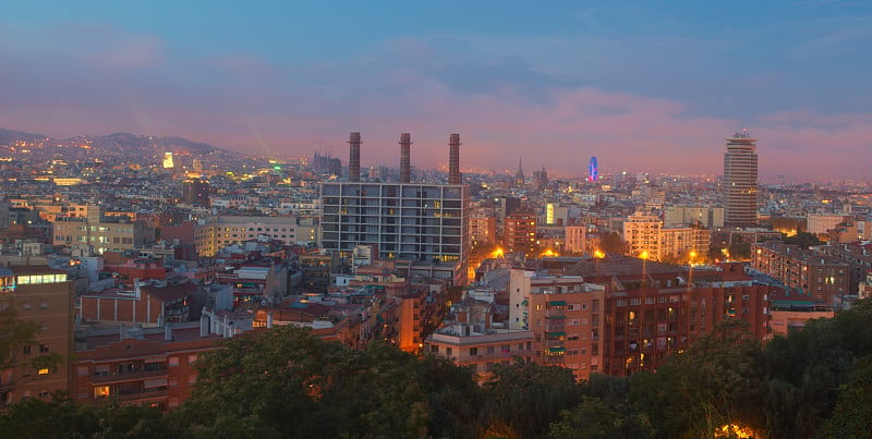 巴塞罗那夜景