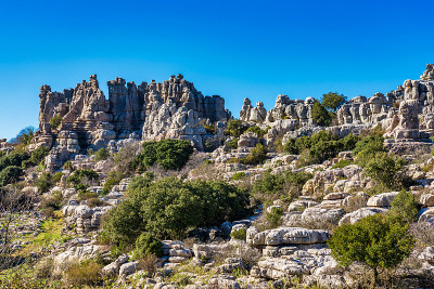 El Torcal de Antequera, Andalusia, Spain，在Antequer
