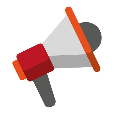 megaphone speaker cartoon
