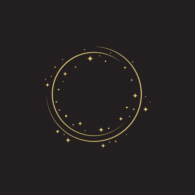 圆形星形矢量图标设计插图