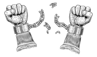 手打破链桎梏手铐