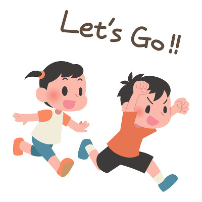 Kids run