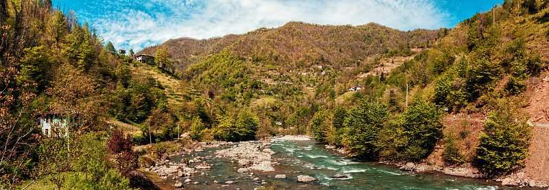 乔治亚州阿哈拉山区的风景。高加索地区