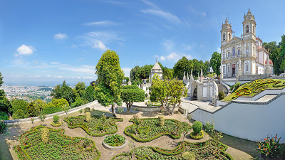 Bom Jesus do Monte сhurch在葡萄牙布拉加市附近
