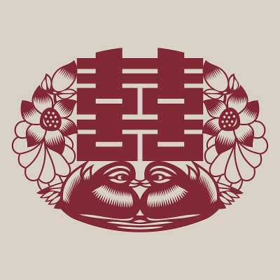 双喜临门(中国传统剪纸艺术