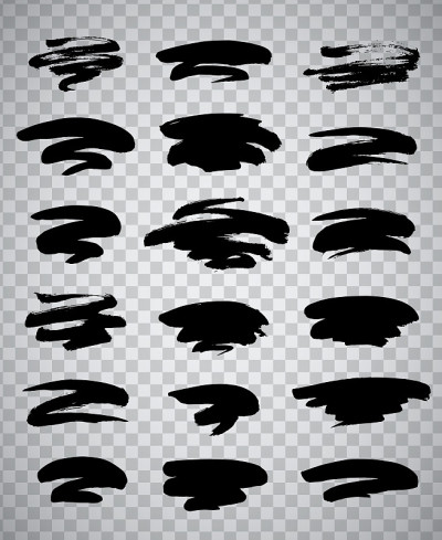 黑色油漆笔画