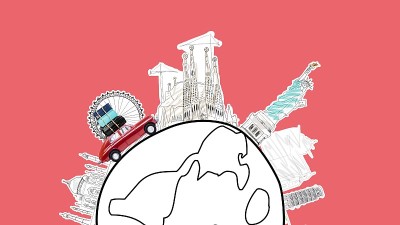 乘汽车旅行