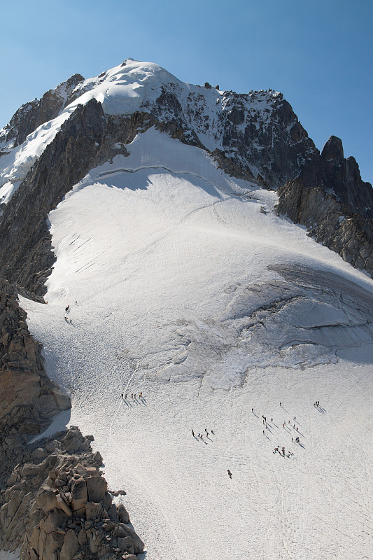 Aiguille Verte的北面