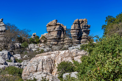 El Torcal de Antequera, Andalusia, Spain，在Antequer