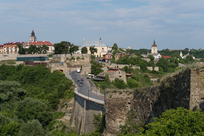 Kamianets-Podilskyi老城，乌克兰