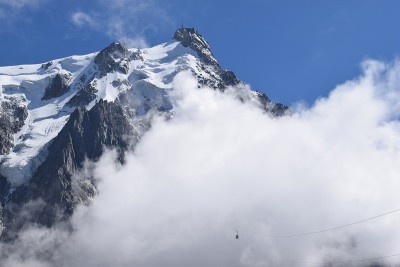 法国Midi的Aiguille du Midi