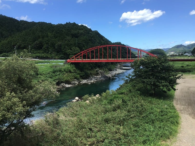 从Nagara河第二桥看Nagara河的风景