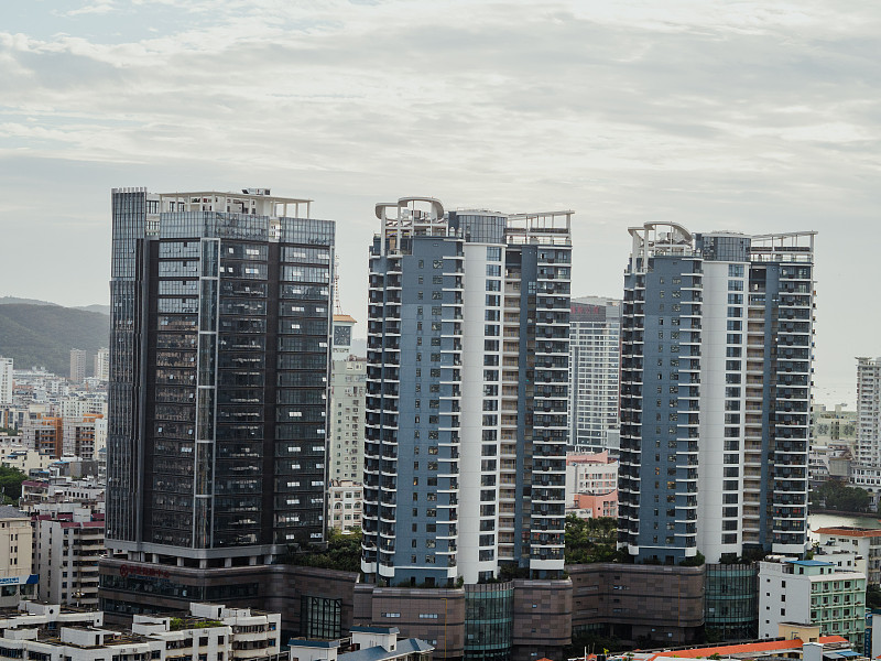 现代城市空中