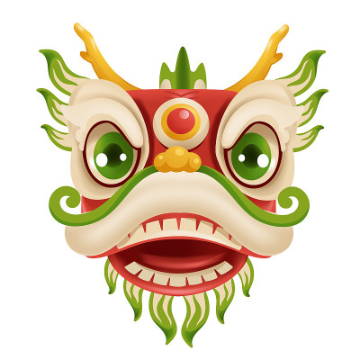 Lion Dance Head